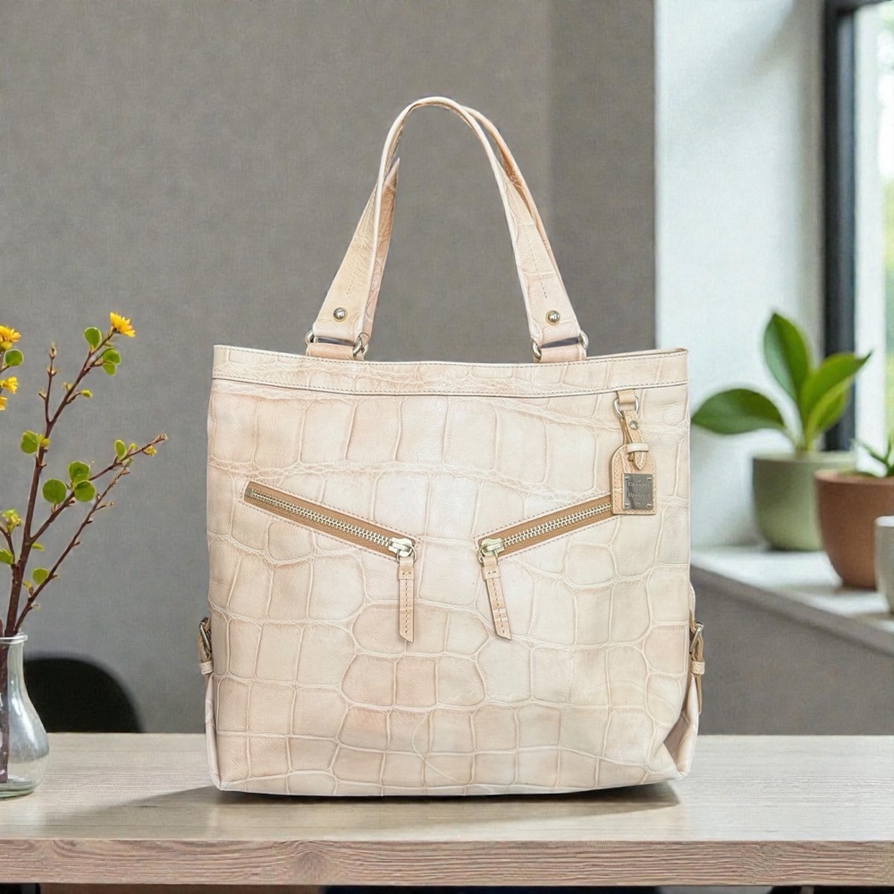 Dooney & Bourke “Sara” Croc Embossed Handbag Large
